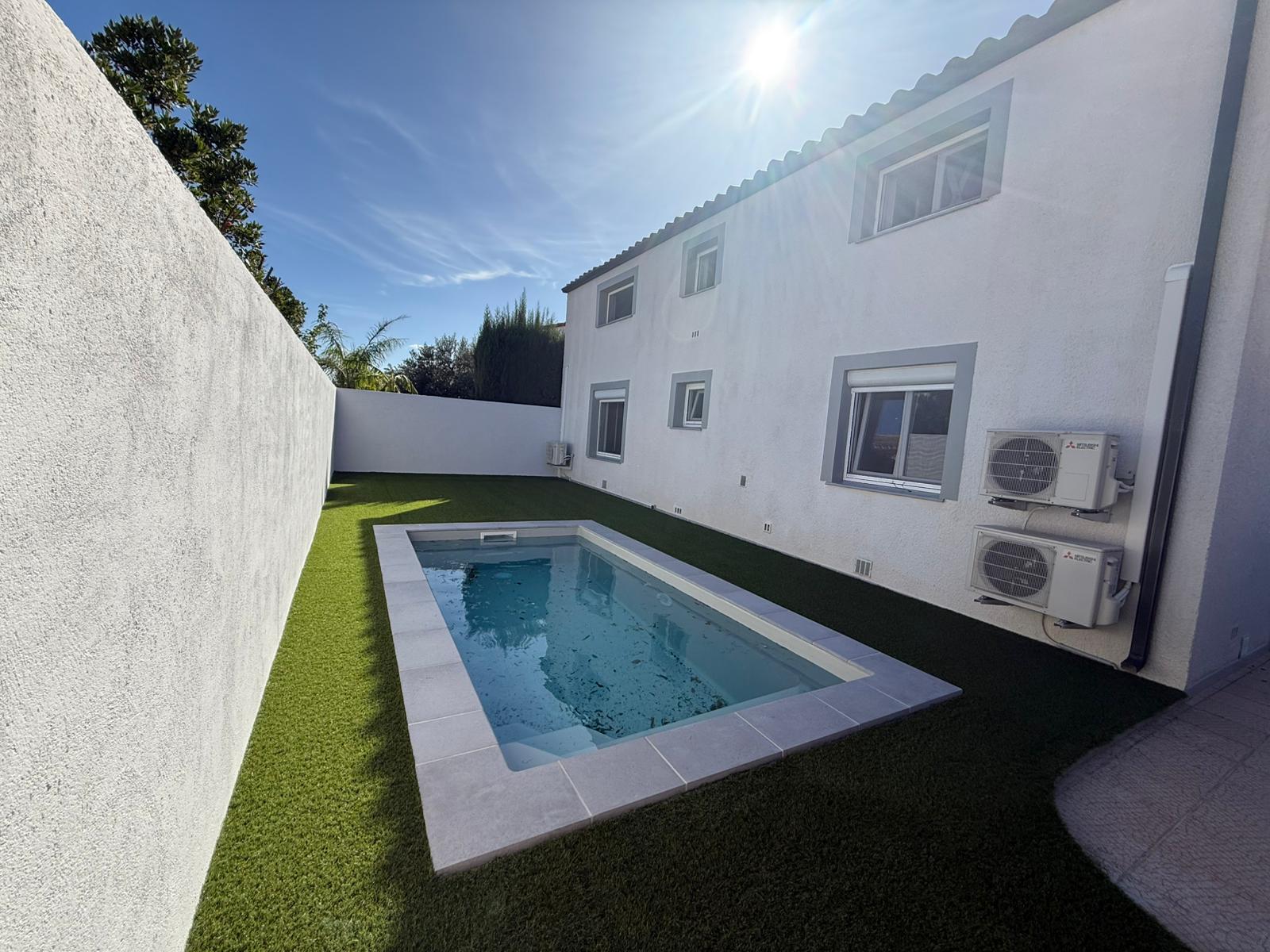 Réalisation chantier gazon synthétique