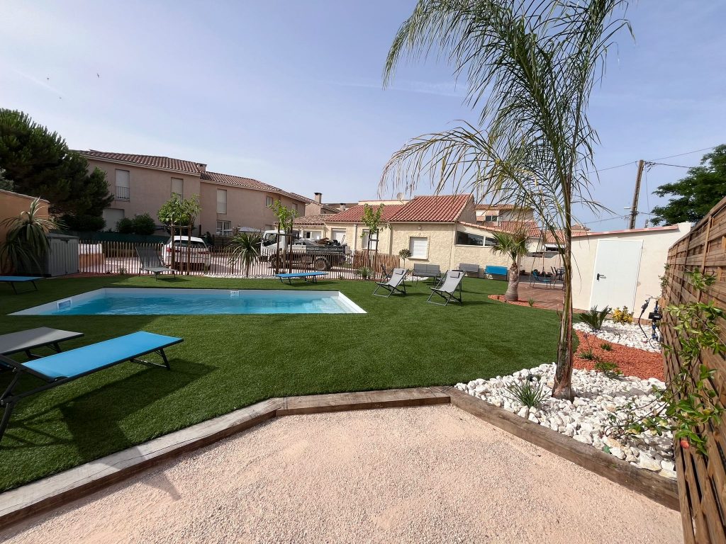 aménagement paysager piscine Béziers