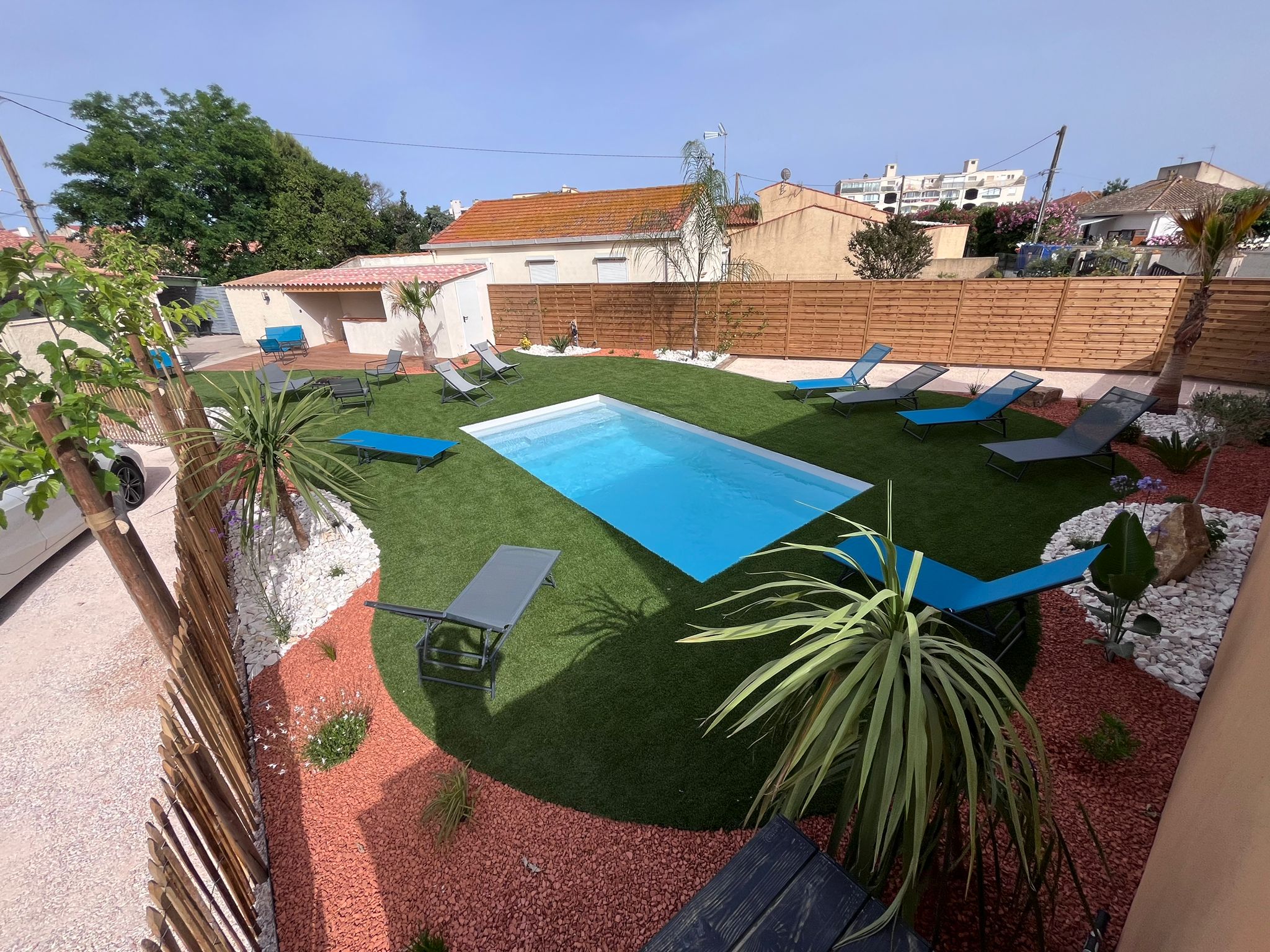 aménagement paysager piscine Béziers