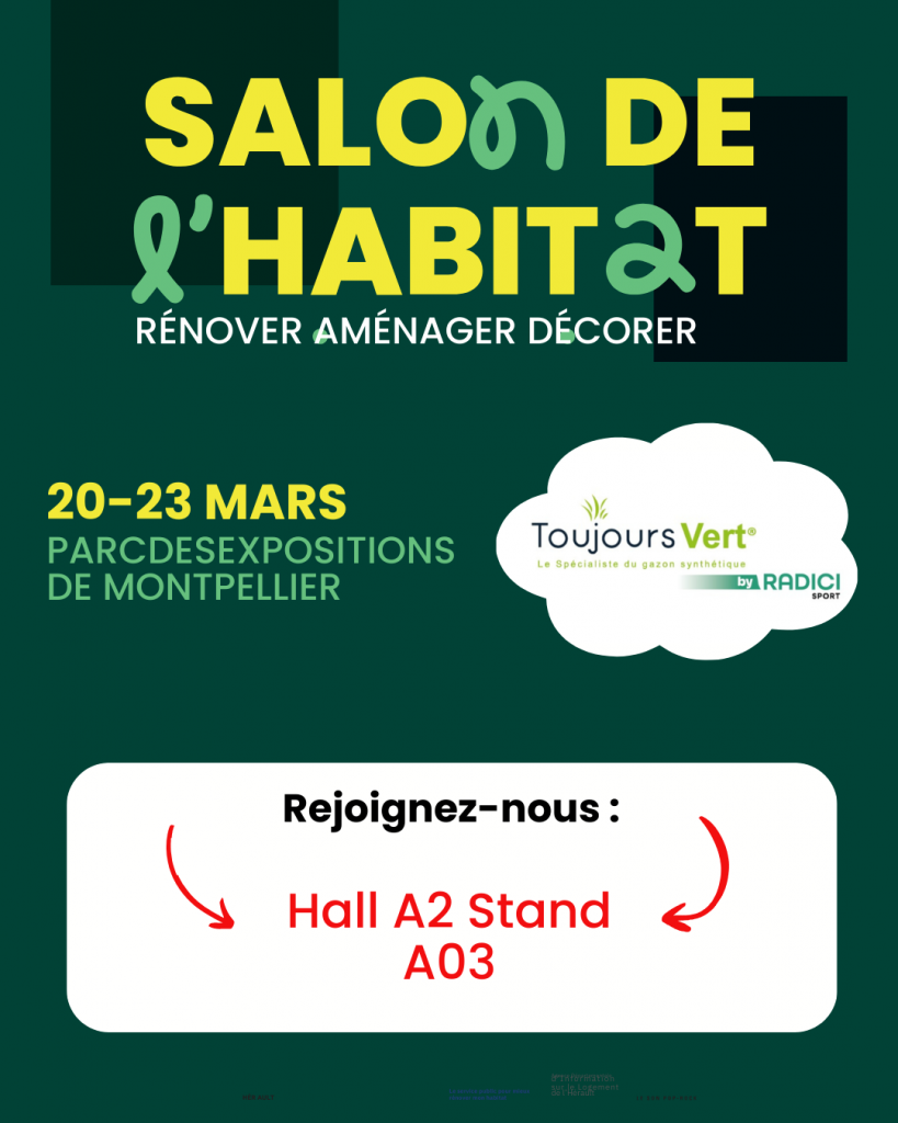 Salon Habitat Montpellier gazon synthétique