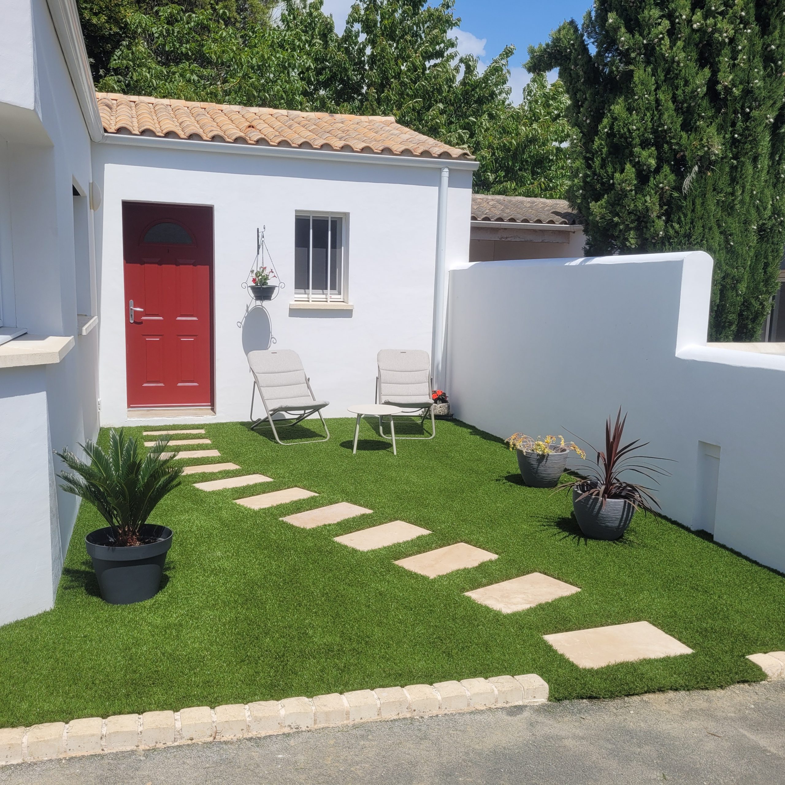 Réalisation de gazon synthétique en Charente-Maritime